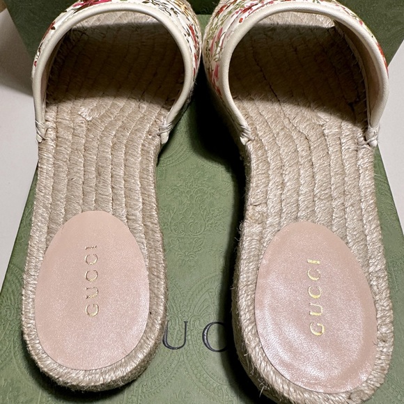 ❌SOLD ELSEWHERE❌BNIB Gucci Pilar Floral Espadrilles Sandals SZ: 38 & 38.5 - Picture 6 of 8